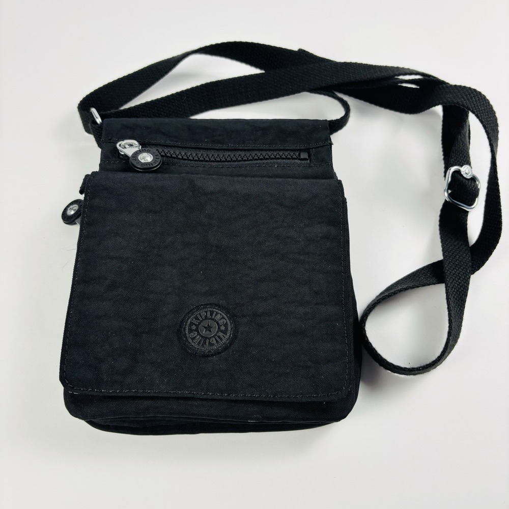 Kipling New Eldorado Small‎ Crossbody Bag Black Tote Purse Minimal Chic Compact